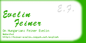 evelin feiner business card